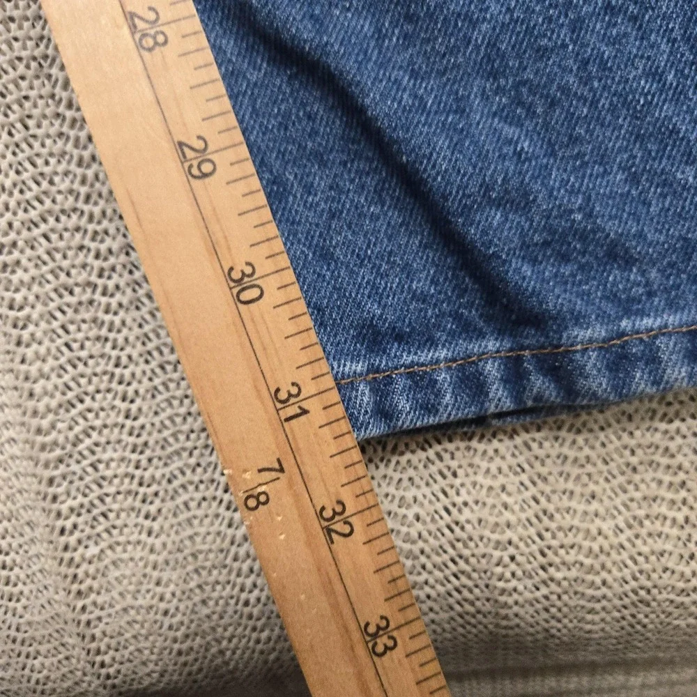 L.L. Bean Jeans Mens 44x32 Blue Medium‎ Wash Relaxed Fit Straight Denim Pants